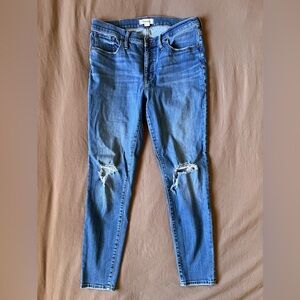 Madewell Distressed Ankle Skinny Jeans